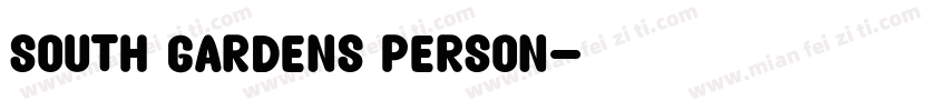South Gardens Person字体转换